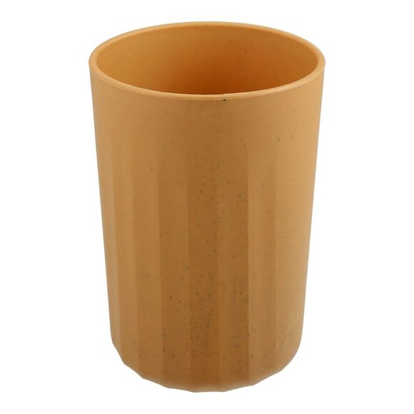 Bathroom Smooth Lines Wheat Straw Toothpaste Tumbler Yellow 4.09''x2.80'' - Picture 1 of 6